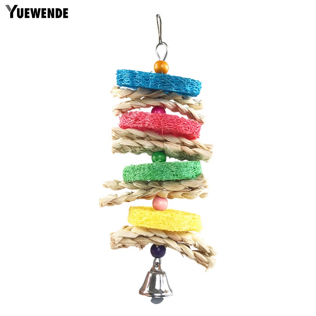 Đồ Chơi Gặm Nhấm Bằng Tay Khối Lượng Nhẹ Chống Cắn Dễ Lắp Đặt Làm Sạch Răng Cho Chim Vẹt