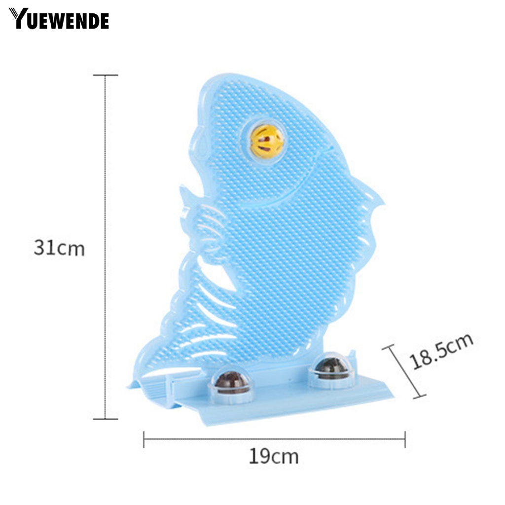 Yq.e 1 Bộ Đồ Chơi Cào Móng Bằng Nhựa Nhám Kích Thước Nhỏ Gọn Chống Mài Mòn Thiết Kế Hình Dạng Chuông Có Thể Tháo Rời Kèm Bóng Cà