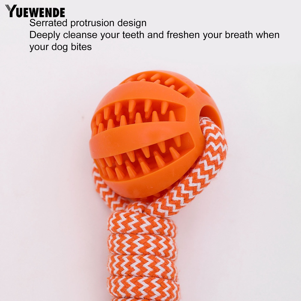 Đồ Chơi Dây Cao Su Gắn Bóng Cao Su Giúp Giữ Sạch Răng Chống Cắn Và Mài Mòn Cho Thú Cưng