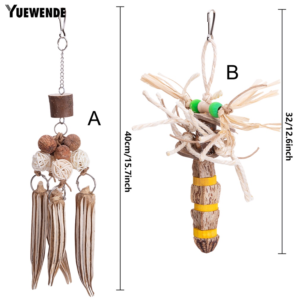 Đồ Chơi Vỏ Dừa Chống Cắn Dành Cho Chim Vẹt