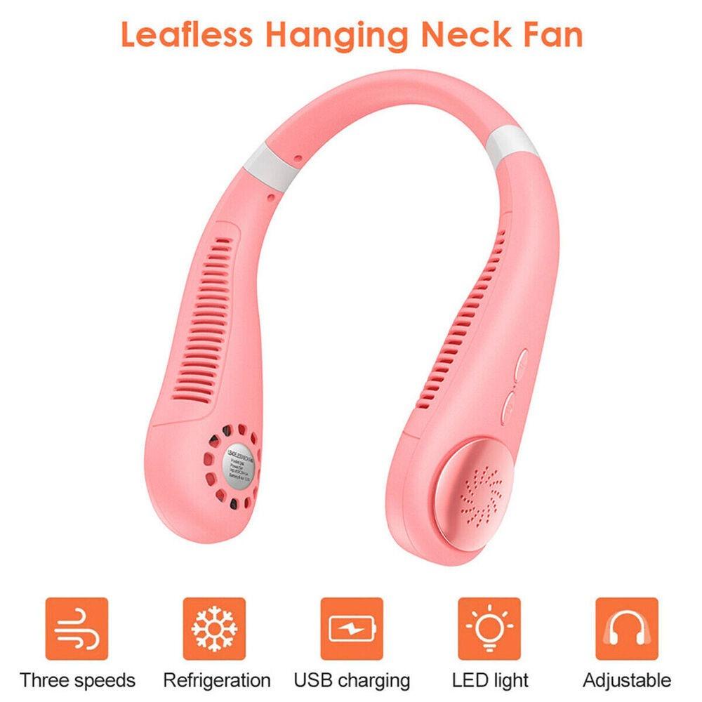 ESPO Quạt Nhỏ Đeo Cổ Không Cánh 4800mAh Sạc Cổng USB Có Thể Điều Chỉnh Tốc Độ Gió