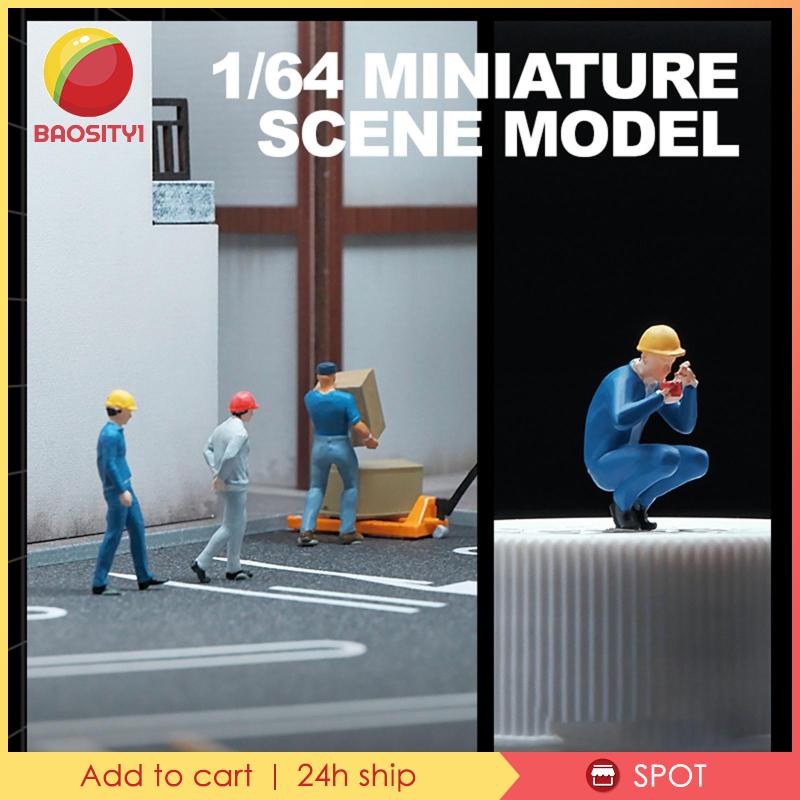 [Baosity1] Mô Hình Nhân Vật Người Nhỏ Bằng Nhựa Resin Tỉ Lệ 1 / 64 Trang Trí Khu Vườn