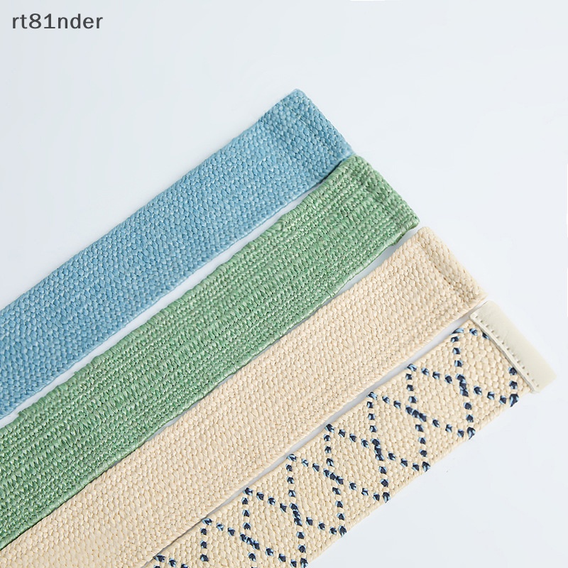 Rt 1 Thắt Lưng Bện Rơm Mỏng Co Giãn Mặt Tròn / Vuông Cổ Điển Cho Nữ n