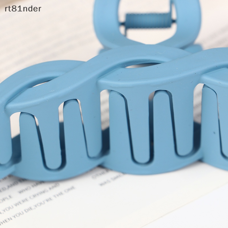 Set 8 Kẹp Tóc Càng Cua Màu Trơn Thời Trang Cho Nữ