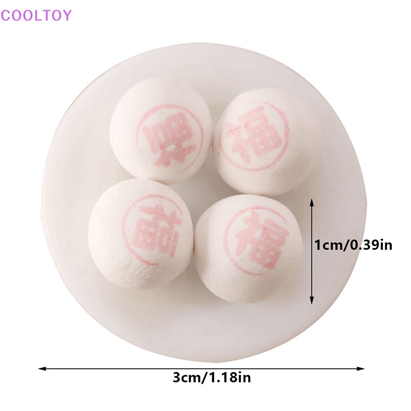 Cooltoy 1 Bộ Bánh Bao Hấp Mini Tỉ Lệ 1: 12 Phong Cách Trung Hoa Trang Trí Nhà Búp Bê