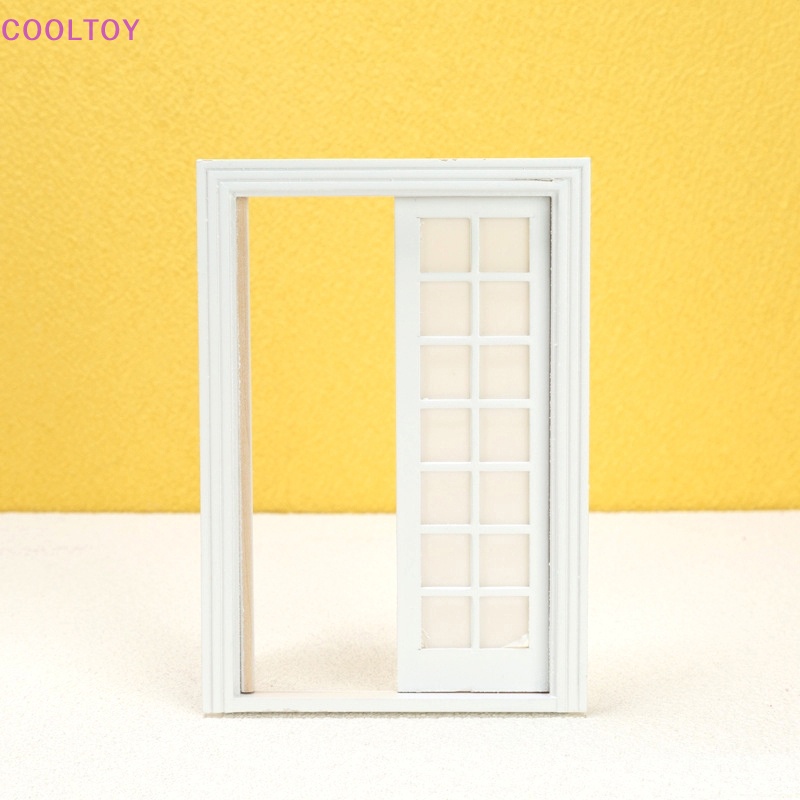 Cooltoy 1 Bộ 28 Lưới Hai Cửa Màu Trắng Cỡ 1 / 12 Dùng Trang Trí Nhà Búp Bê DIY