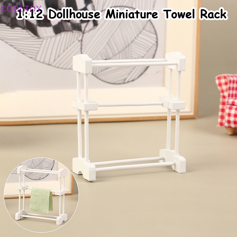 Giá Phơi Khăn Lau Tay Đồ Chơi Búp Bê Tỷ Lệ 1: 12