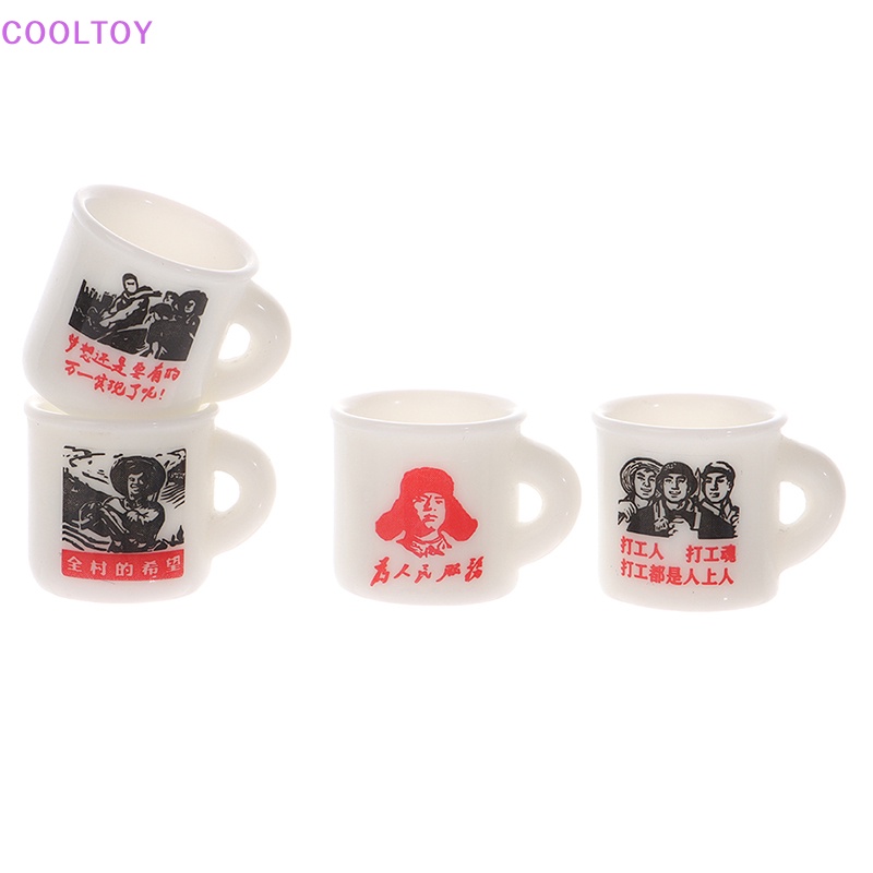 Cooltoy Set 10 Cốc Tráng Men Mini Trang Trí Nhà Búp Bê