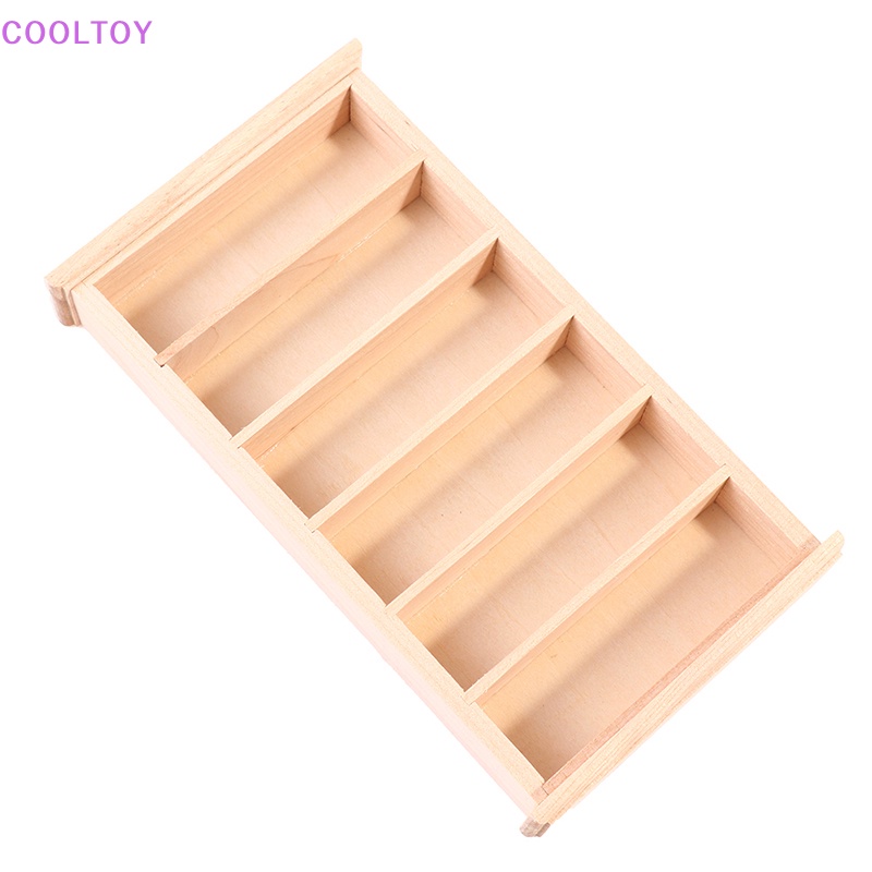 Cooltoy Mô Hình Kệ Tủ Chén Tỷ Lệ 1 / 12 Trang Trí Nhà Búp Bê