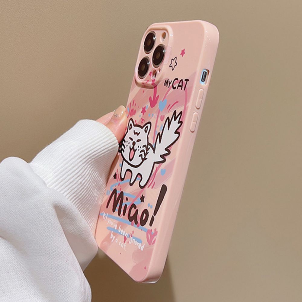 Ốp Điện Thoại TPU Mềm Chống Sốc / Dấu Vân Tay In Họa Tiết Graffiti Dễ Thương Dành Cho IPhone 11 14 13 12 Pro Max