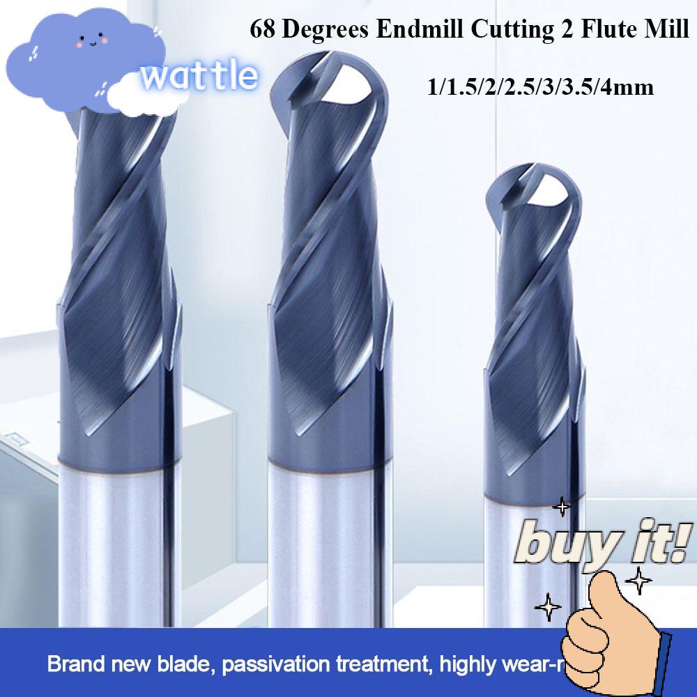 Mũi Khoan Bằng Hợp Kim Chất Lượng Cao 1 / 1.5 / 2 / 2.5 / 3 / 3.5 / 4mm 2 Rãnh