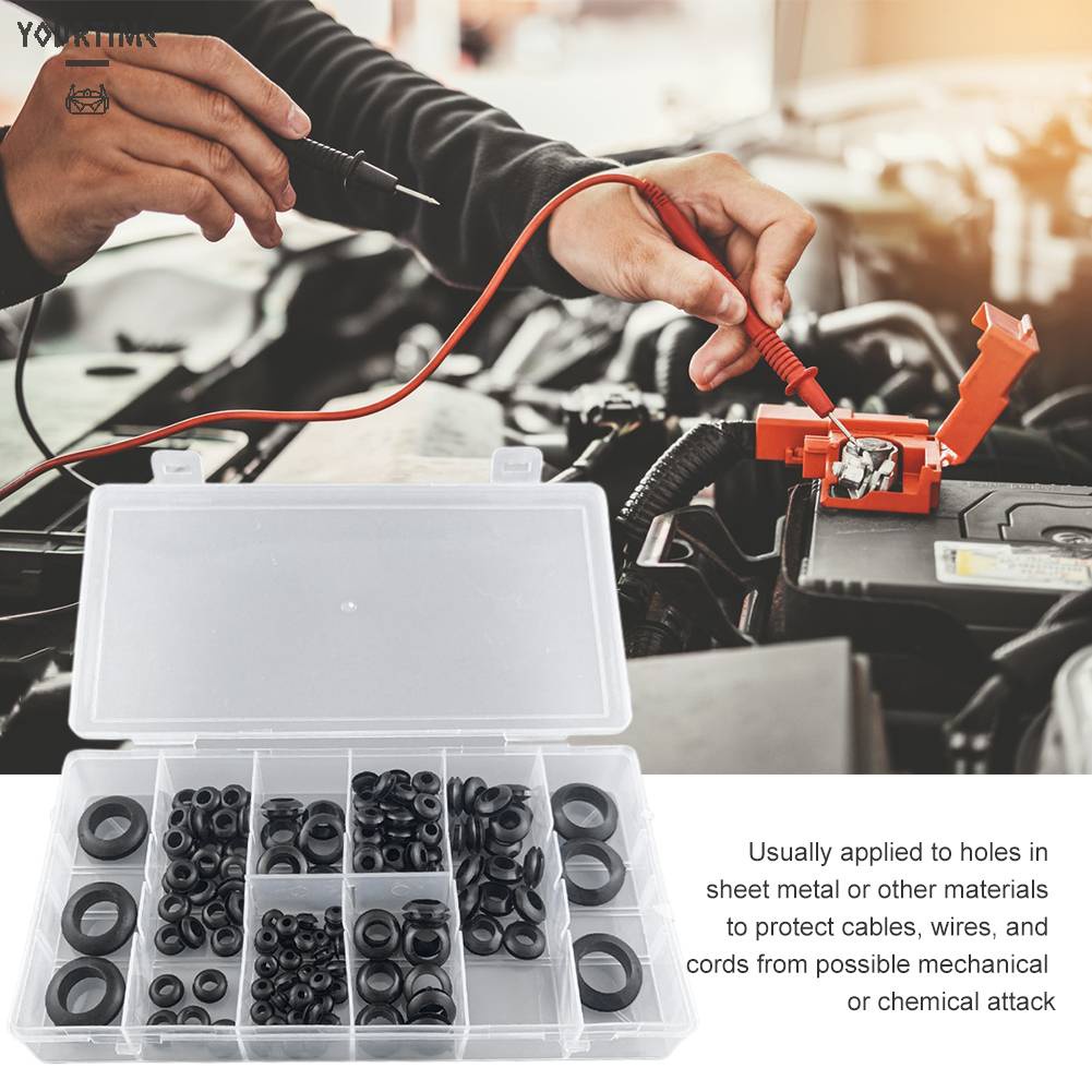 Hộp 180 Vòng Đệm Dây Điện Cho Xe Hơi / RV