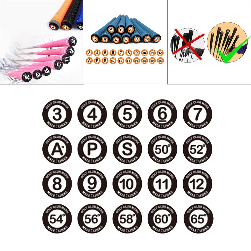 Kẹp Đánh Dấu Gậy Đánh Golf Bền Bỉ Hình Tròn Màu Trắng Đen Có Thể Tháo Rời