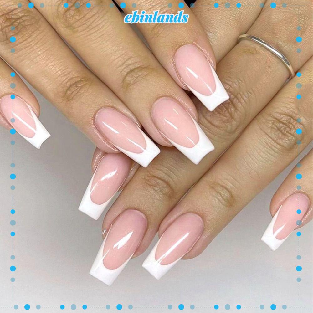 Bộ 24 Móng Tay Giả Dạng Nhấn Che Phủ Toàn Diện DIY