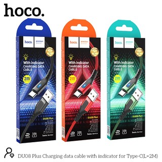 Cáp Sạc Nhanh Hoco DU08 Bọc Dù Báo Đèn 1m 2m