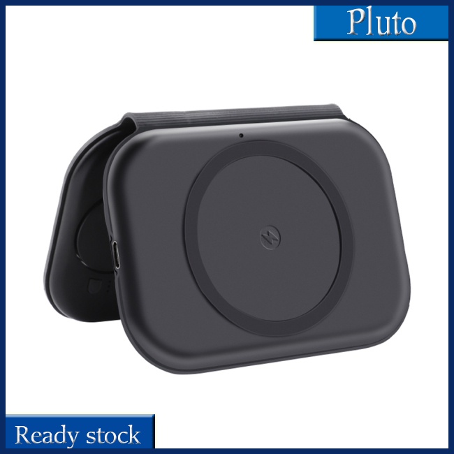 Đế Sạc Nhanh Không Dây 3 Trong 1 Từ Tính 15w Nhỏ Gọn Tương Thích Với Iphone Iwatch