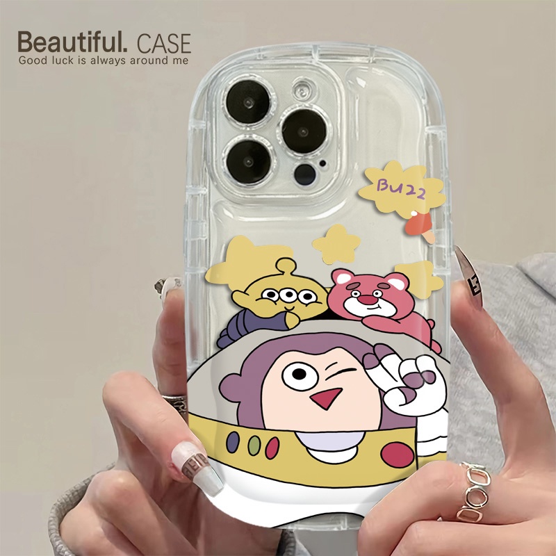 Ốp Điện Thoại Silicon Trong Suốt Họa Tiết Hoạt Hình Dễ Thương Chống Sốc Cho IPhone 14 13 12 11 Pro Max 7 + 8 Plus XS X XR