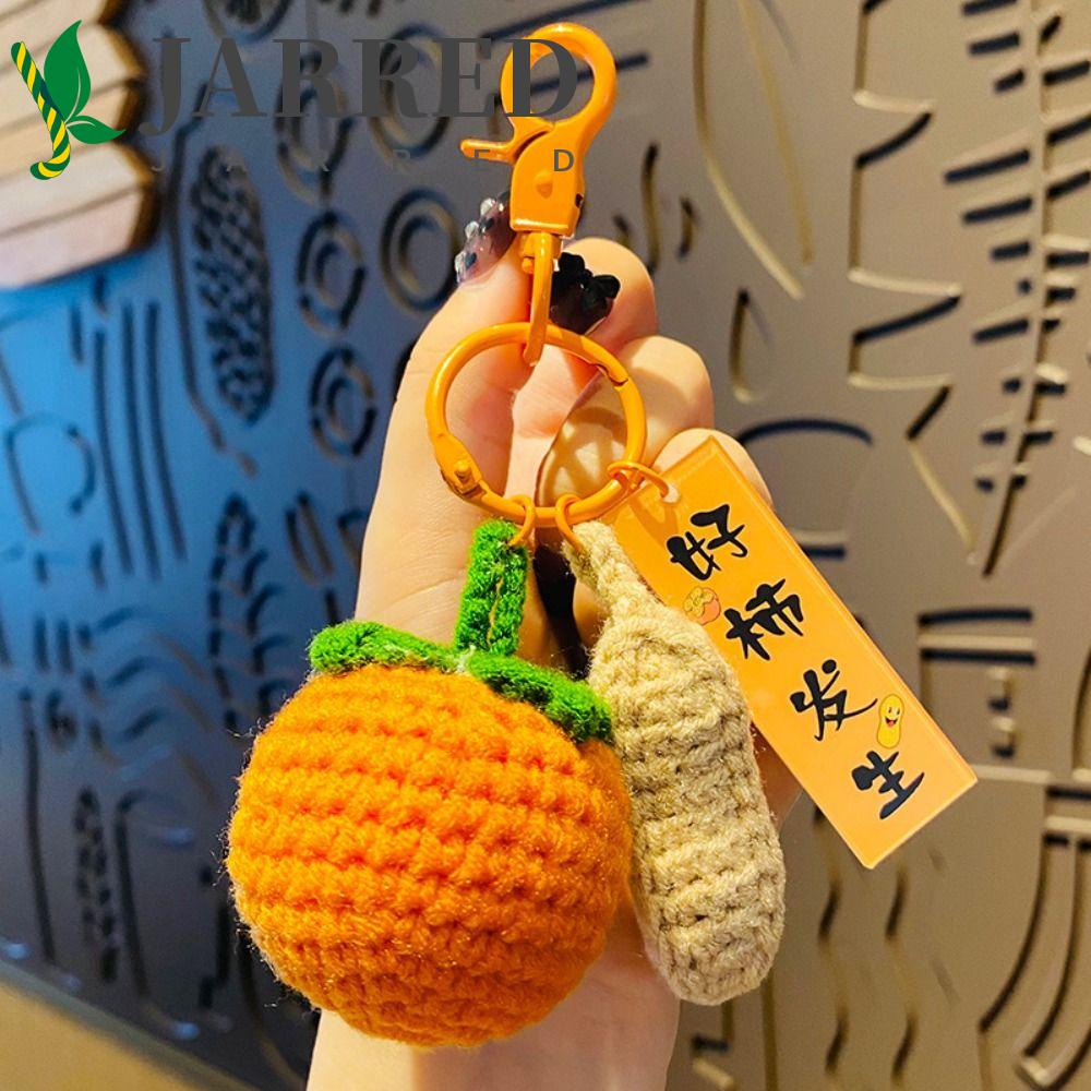 Jarred Móc Chìa Khóa Xe Hơi Đồ Chơi Nhồi Bông Ba Giác Đan Móc Thủ Công Quà Tặng Sinh Nhật Ngọt Ngào Cho Bạn Nữ