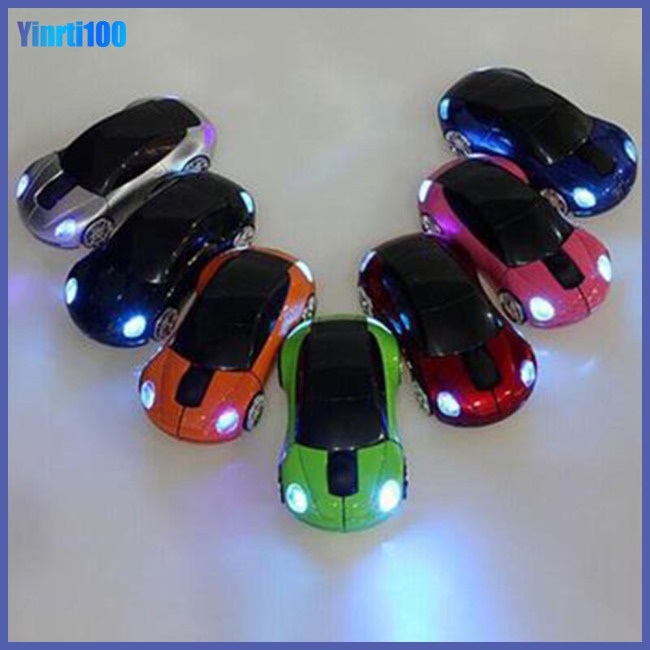 Chuột Không Dây Hình Xe Hơi Mini 2.4G Có Giao Diện USB Cho Notebook / Máy Tính