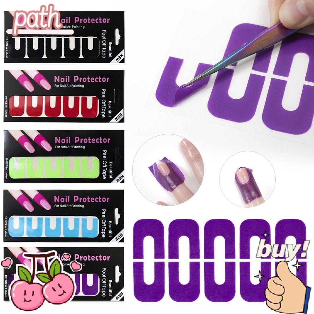 PATH Miếng Dán Trang Trí Móng Tay Tự Dính Thiết Kế Mới Tiện Lợi Dễ Sử