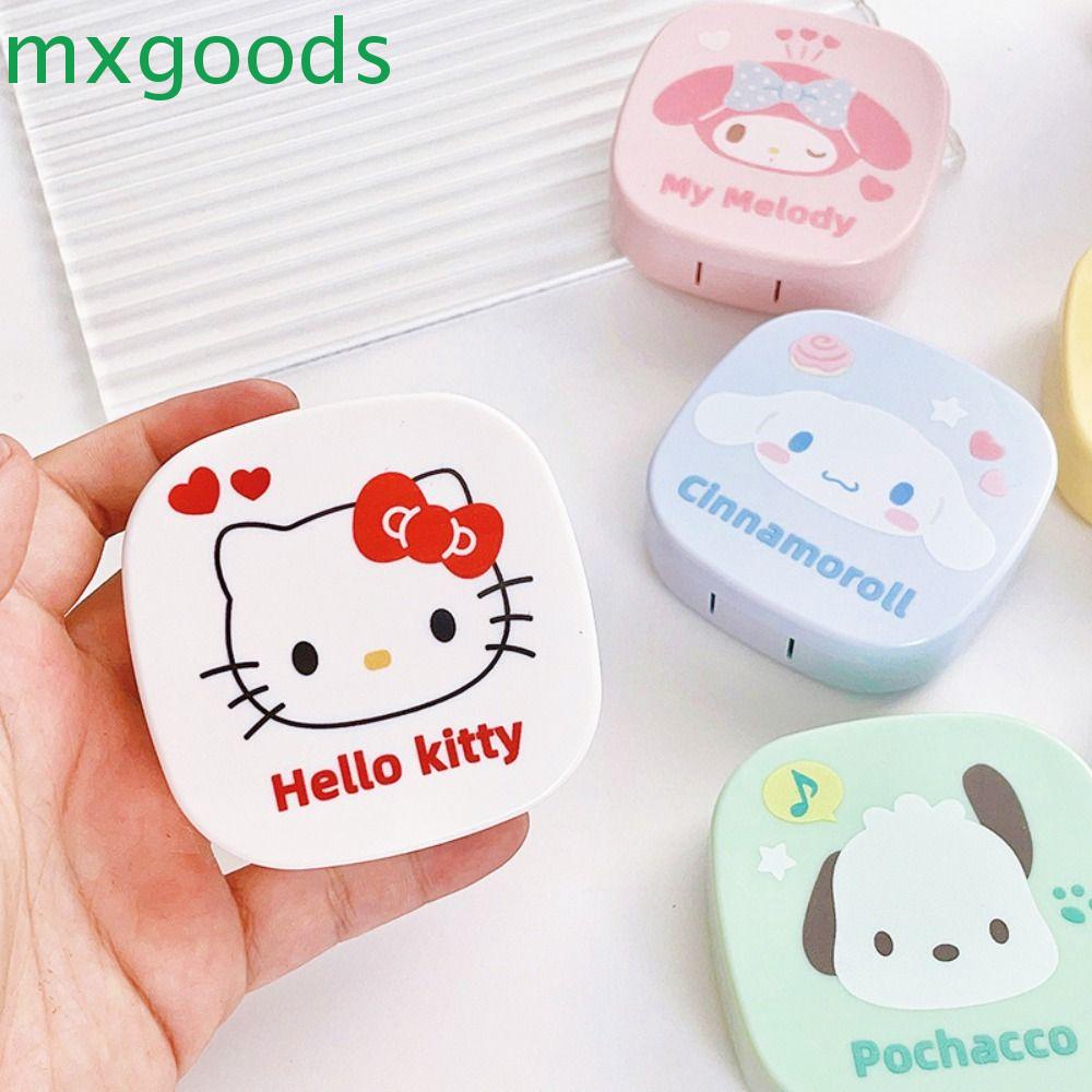 Mxgoods Hộp Đựng Kính Áp Tròng Hình Mèo Cinnamonroll Hoạt Hình Phong Cách Hàn Quốc Cho Nam Và Nữ