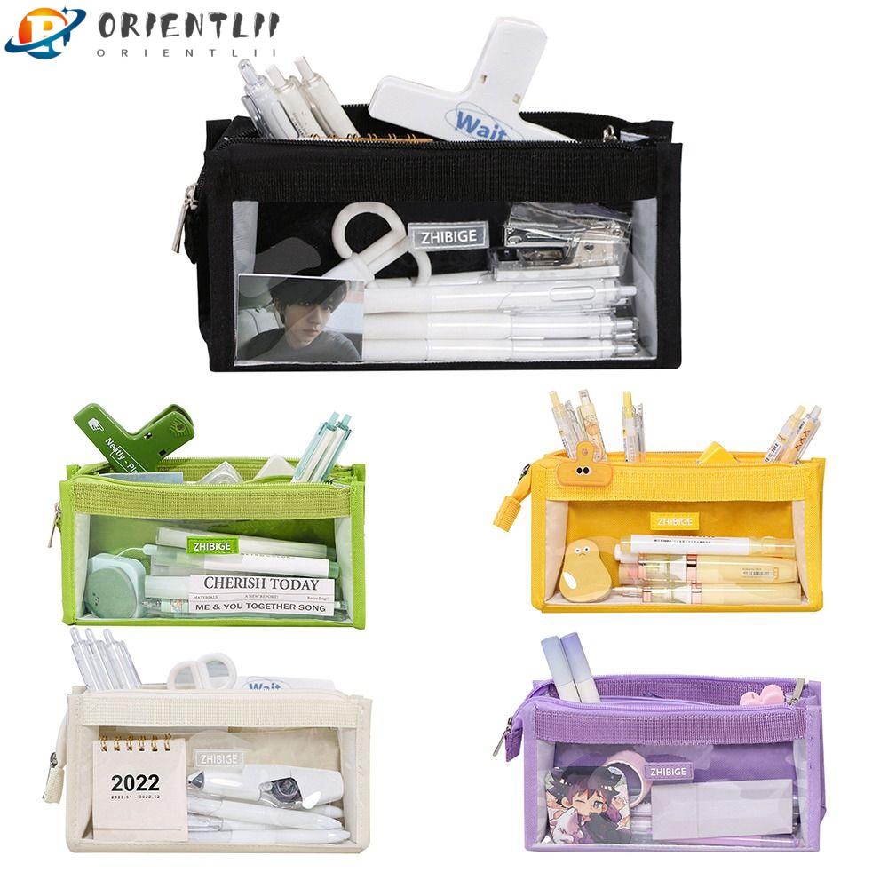 Túi Đựng Bút Trong Suốt Cỡ Lớn Tiện Dụng Cho Học Sinh Ốp