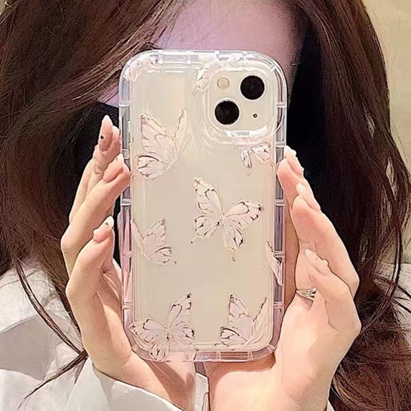 Ốp Điện Thoại Tpu Mềm Chống Sốc Hình Thỏ Hoa Graffiti Cho IPhone 11 14 13 12 Pro MAX XR 7Plus 8Plus 6 6S Plus X XS MAX