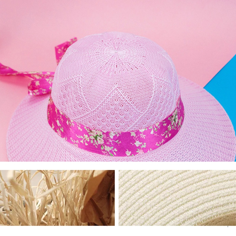 Nón Cối Rộng Vành Phối Nơ Ruy Băng Cho Phái Nữ