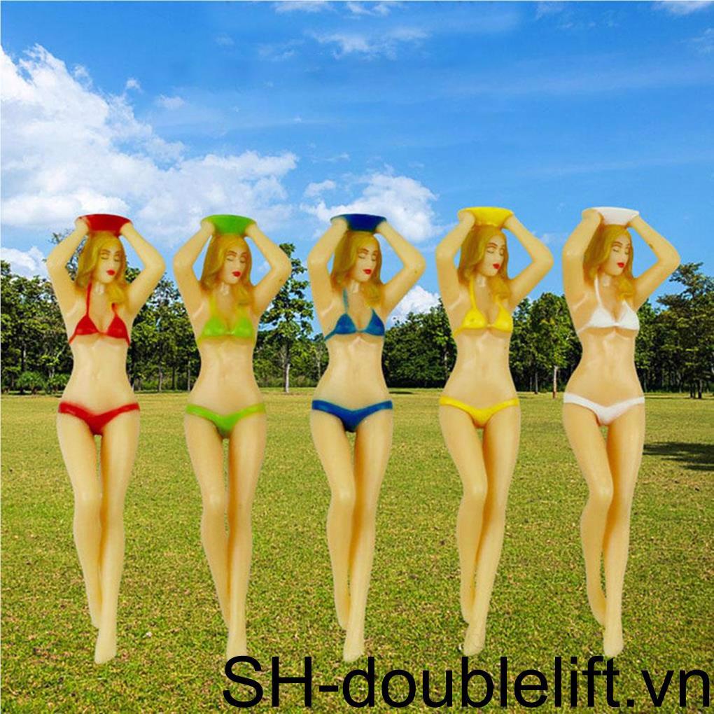 Set 6 Chốt Giữ Bóng Golf Bằng Nhựa Đa Năng Tiện Dụng Cho Người Mới Bắt Đầu