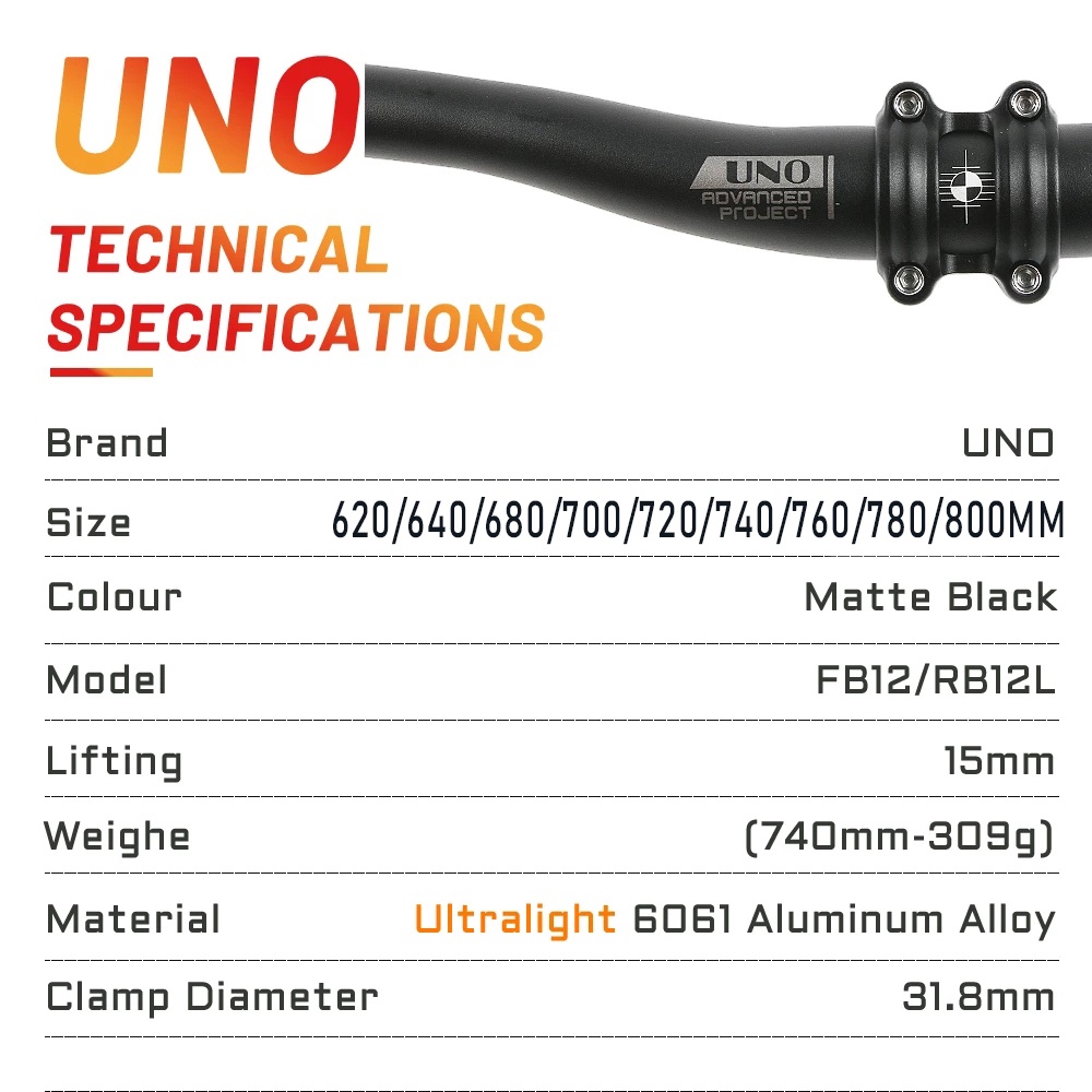 Cặp Tay Thắng Bằng Hợp Kim Nhôm Cho Xe Đạp Leo Núi 640 680 700 720 740 760 780 800mm