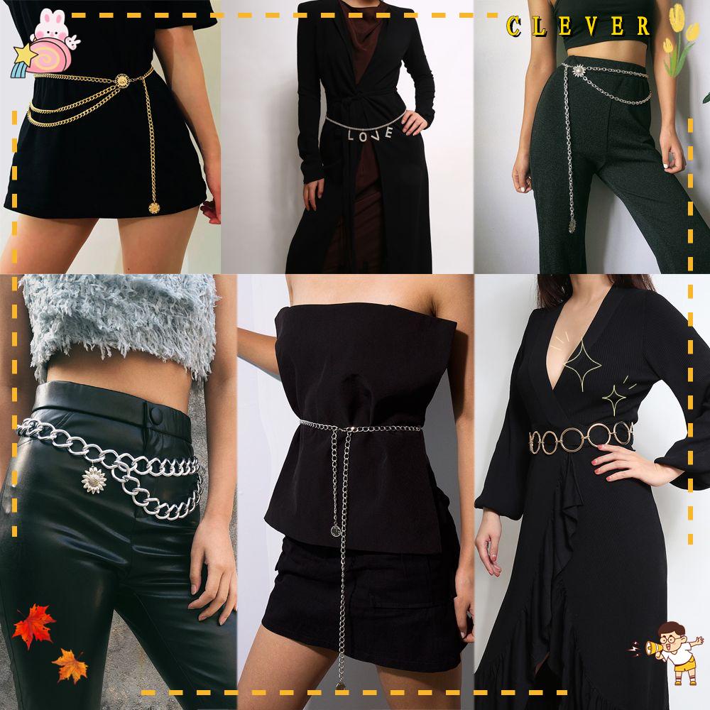 Thắt Lưng Dây Xích Tua Rua Bằng Hợp Kim Phong Cách Bohemian Quyến Rũ