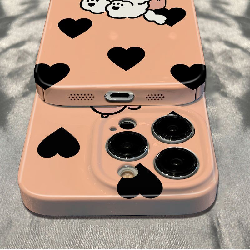 Ốp Điện Thoại Dẻo Họa Tiết Chú Chó Dễ Thương Chống Sốc Cho iPhone12max 13 Phong Cách Đơn Giản 7814pro 11 0QPF