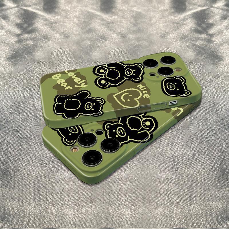 Ốp Điện Thoại Mềm Chống Sốc In Hình Gấu 11I Cho Iphone 11 78plus 14pro 12 max 13 XV1I