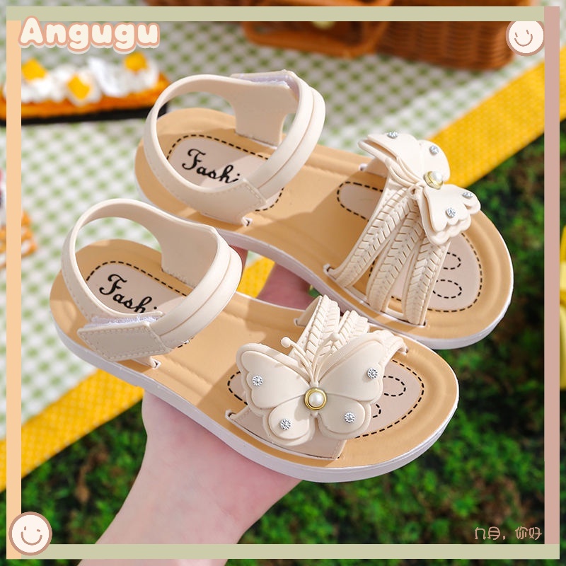 Xăng đan Đế Mềm Chống Trượt Chất Lượng Cao Thời Trang Mùa Hè 2023 Cho Bé Gái