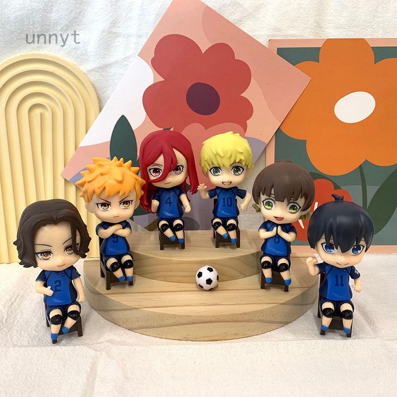 Bộ 6 Mô Hình Nhân Vật Isagi Yoichi Meguru Rensuke 10cm