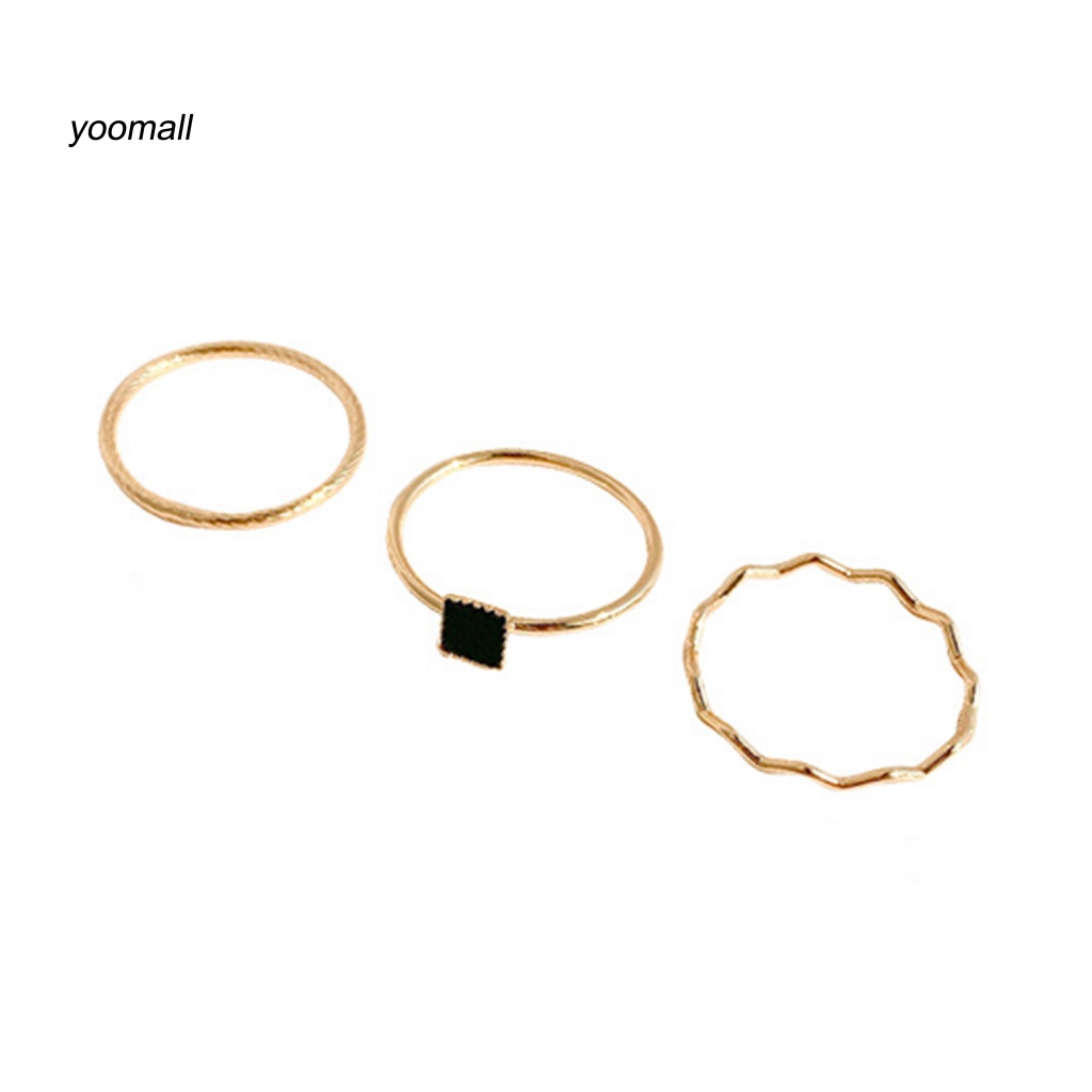 Bộ 5 / 3 Nhẫn Đeo Ngón Tay Chống Mòn Thời Trang Dành Cho Nữ