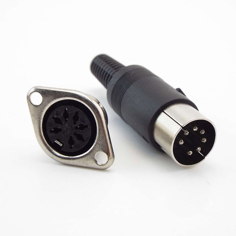 1 Đầu Nối DIN 3 4 5 6 7 8 Pin Lõi Nhựa vnk3 Chuyên Dụng