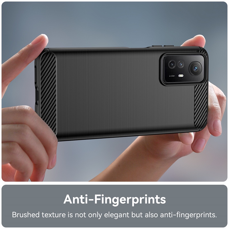 For Xiaomi Redmi Note 12S 12 Pro Plus 12Pro+ Note12Pro 4G 5G Ultra Thin Soft TPU Silicone Carbon Fiber Matte Shockproof Case Cover Casing