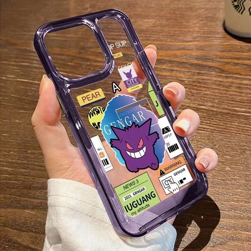 Ốp Điện Thoại Trong Suốt Chống Sốc In Hình pokemon Cho iphone 14 11 13 12 X XS Pro Max xr Mini xr 7 8 plus
