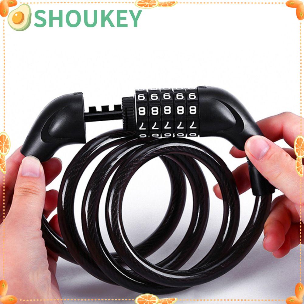 Dây Cáp Khóa Xe Đạp Kết Hợp Mật Mã Số An Toàn SHOUKEY