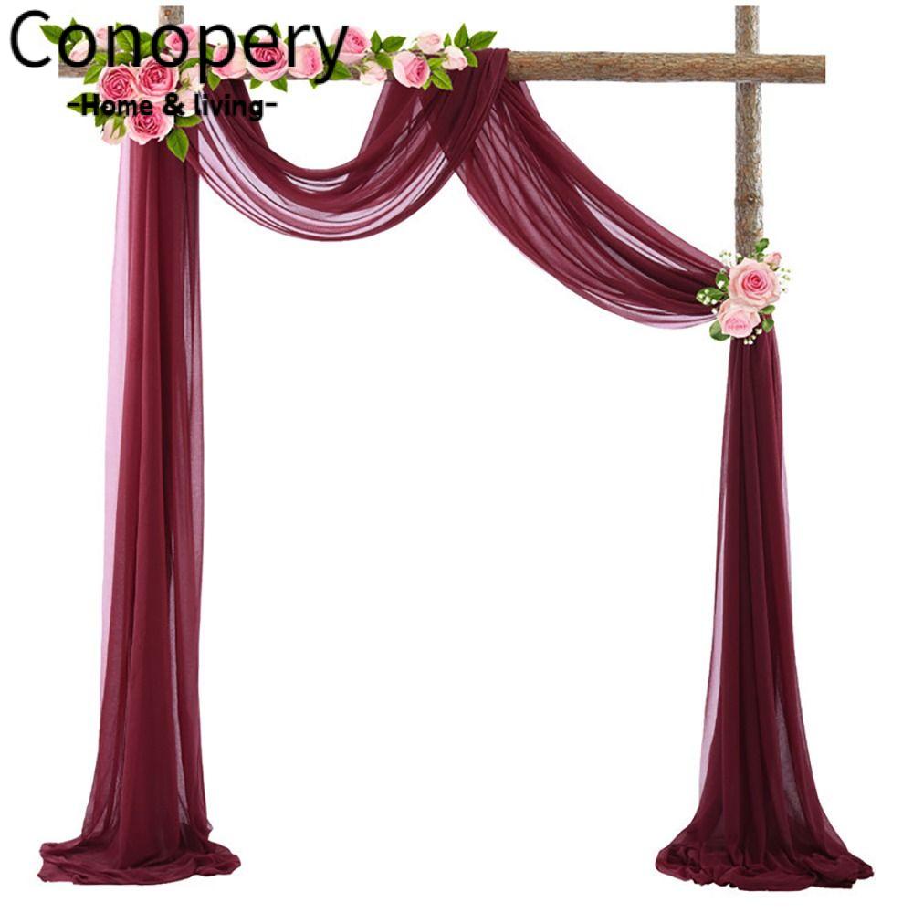 CONOPERY Tấm Vải Treo Trần Nhà 28 "X 19ft Reception Draping Re19Ft Trang Trí Đám Cưới