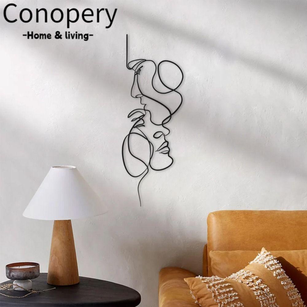 CONOPERY Phụ Kiện Treo Tường Trang Trí Bằng Sắt Thiết Kế Tối Giản