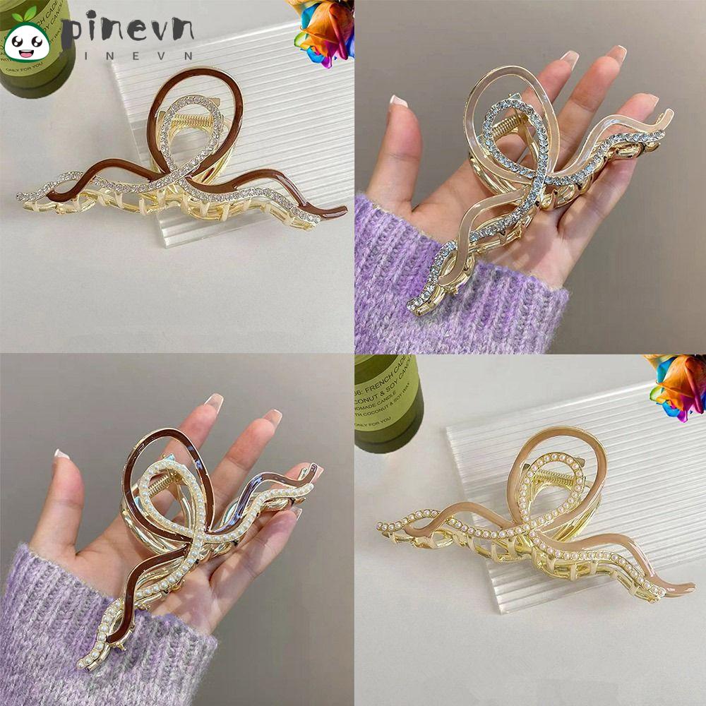 Kẹp Tóc Kim Loại Màu Trơn Thời Trang Cho Nữ