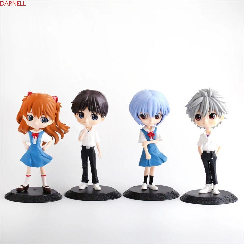 Set 4 Mô Hình Nhân Vật Hoạt Hình Kaworu Nagisa Ikari Shinji