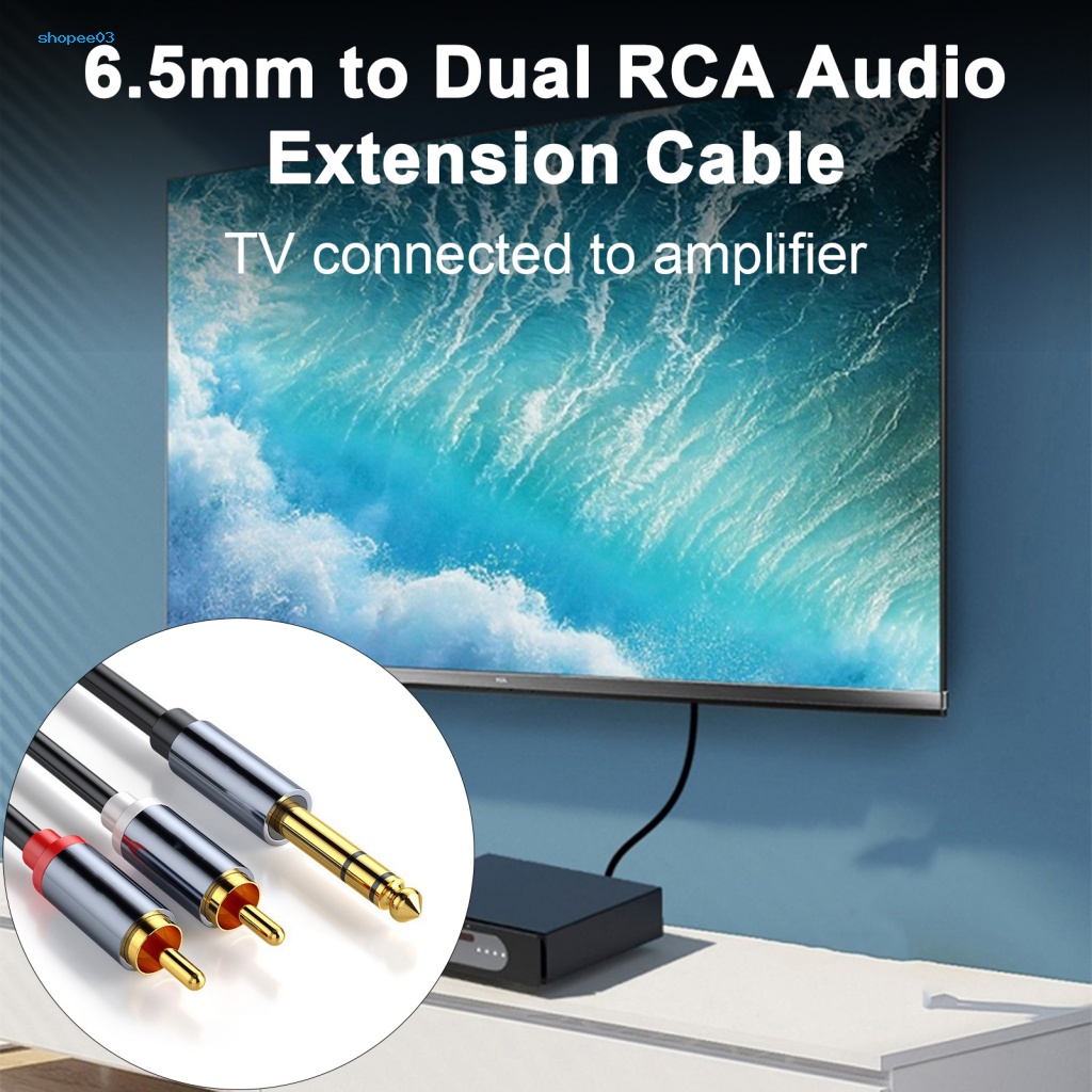 Dây Cáp Chuyển Đổi Âm Thanh HiFi 6.5mm Sang Dual RCA Chuyên Dụng