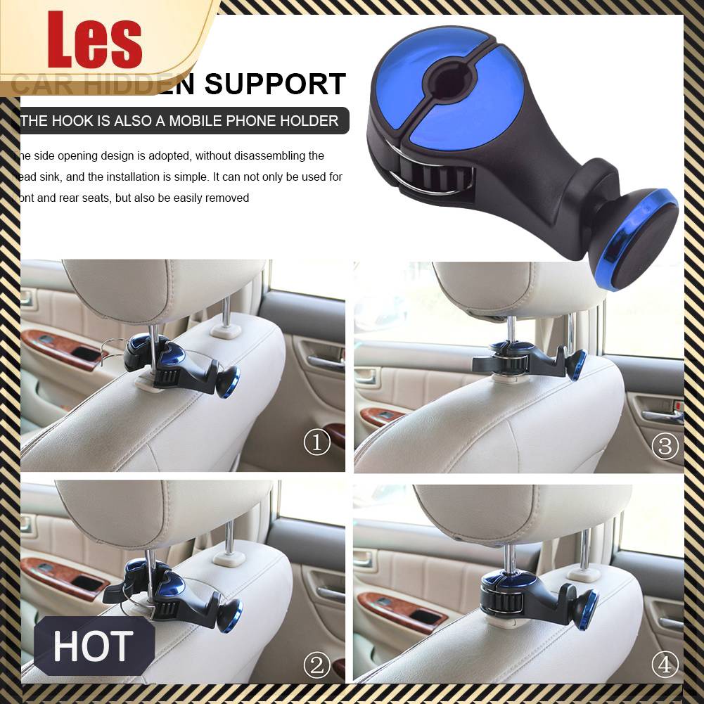 Bộ 1 / 2 Giá Đỡ Điện Thoại 2 Trong 1 Tiện Dụng Cho Xe Hơi