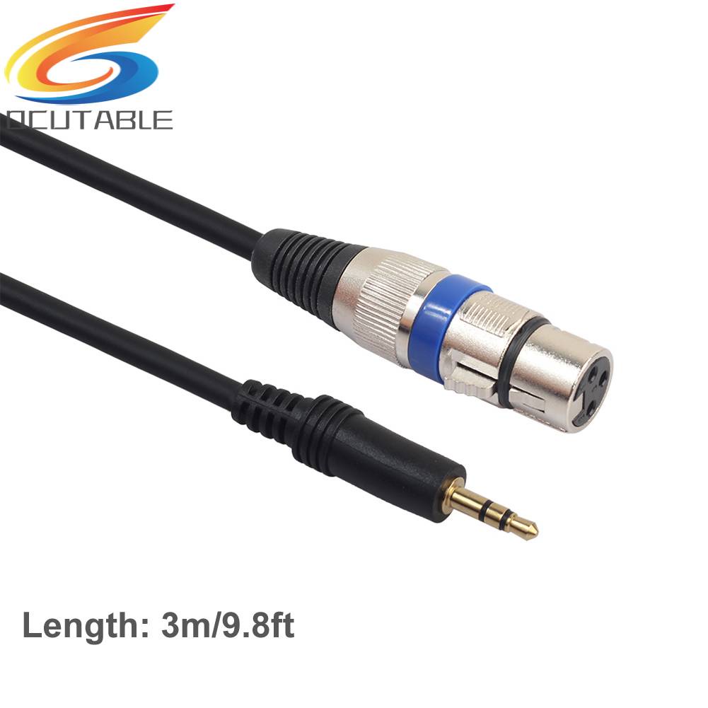 Dây Cáp Chuyển Đổi Âm Thanh XLR 3pin Female Sang 3.5mm TRS Male