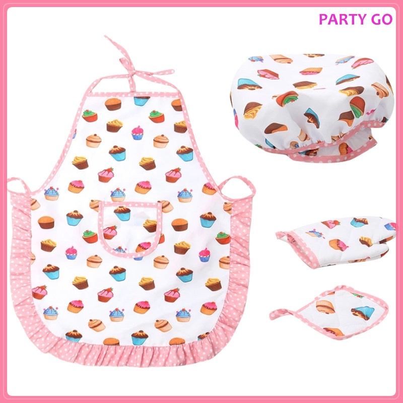 Bộ Tạp Dề + Nón Xinh Xắn Cho Bé Trai Gái