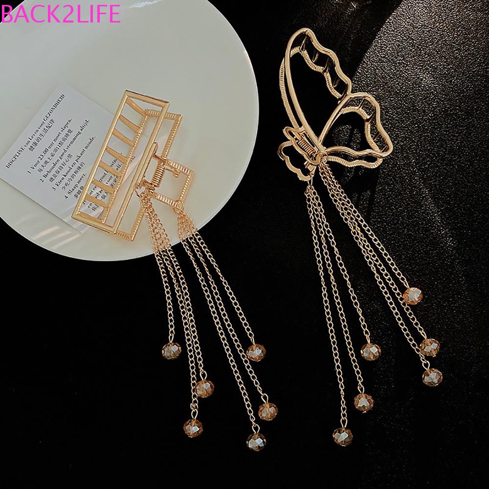 BACK2LIFE Kẹp Tóc Hình Bướm Bằng Hợp Kim Phong Cách Vintage Thời Trang Dành Cho Nữ Back2Lilife
