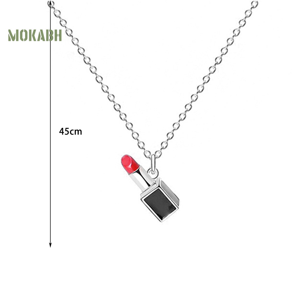 Vòng cổ Họa Tiết Hình Son Môi Theo Phong Cách Pháp